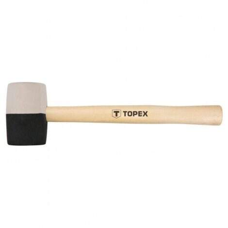 Martillo de goma Topex 58 mm: protección de superficies, trabajo preciso