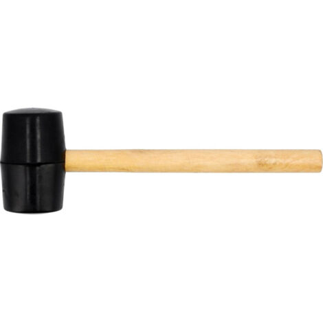 MARTILLO DE GOMA VOREL 55 mm MANGO DE MADERA 33650