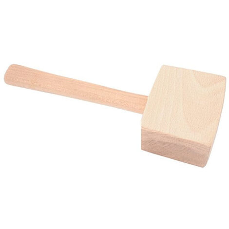 Martillo de madera cuadrado de 500g para cinceles.