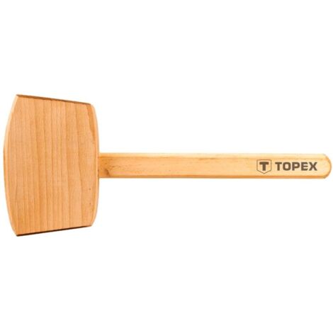 Martillo de madera Topex 500 g: para un apisonamiento preciso