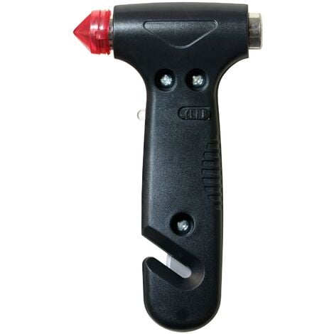 SOS LIGHT Martillo de seguridad portátil de emergencia, para coche: rompeventanas y cortador de cinturón de seguridad