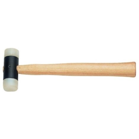 Martillo Mecanico 28Mm Cabeza Nylonon Mango Madera