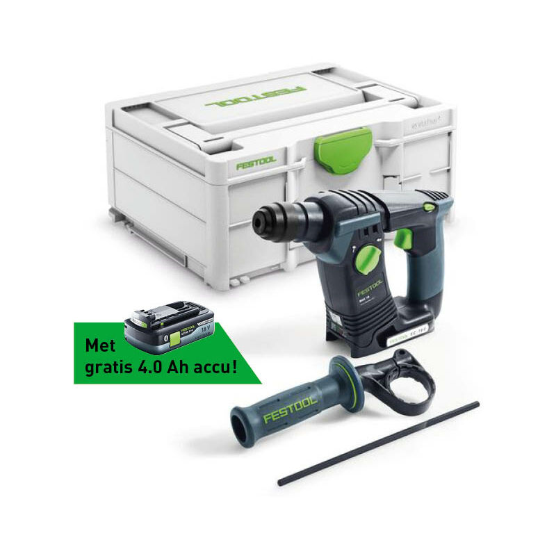 

Festool Martillo perforador a batería BHC 18 Basic-4,0
