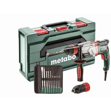 Martillo perforador METABO SDS-Plus - UHEV 2860-2 QUICK SET - 1100 W - Juego + 10 brocas - 600713510