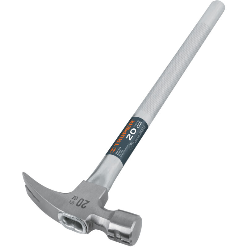 

Martillo uña recta 560g, mango tubular, con imán