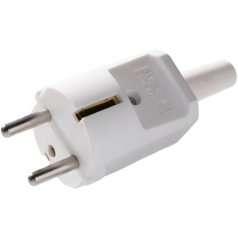 Martin Kaiser 516/kws Fiche électrique mâle avec terre Polyamide 6 250 V blanc calcaire IP20 A744653