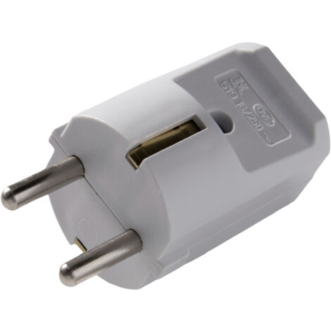 Martin Kaiser 519oT/gr Schutzkontaktstecker Polyamid 6  250 V Grau IP20