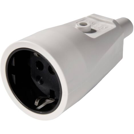 Martin Kaiser 551/gr Fiche électrique femelle avec terre PVC 250 V gris IP20 A743073