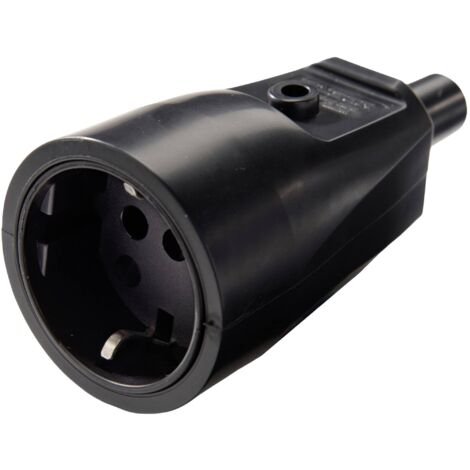 Martin Kaiser 551/sw Fiche électrique femelle avec terre PVC 250 V noir IP20 A743663