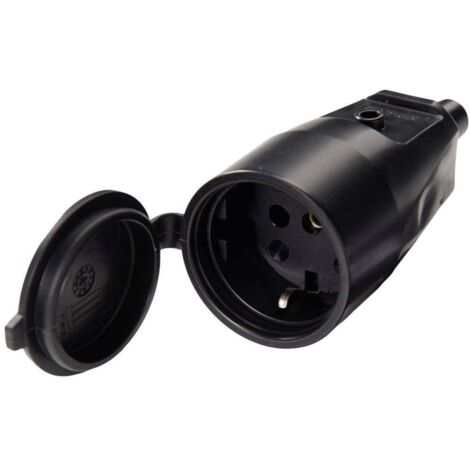 Martin Kaiser 552/sw Fiche électrique femelle avec terre PVC 250 V noir IP44 A748753