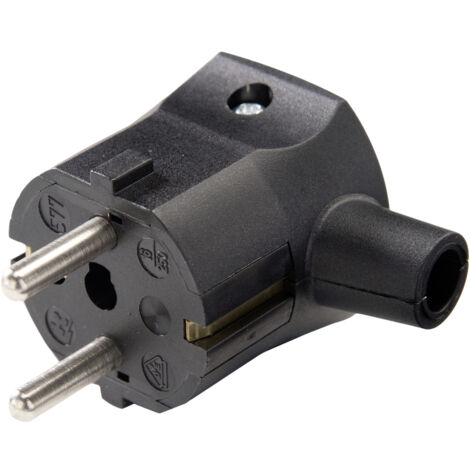 Martin Kaiser 577/sw Schutzkontakt-Winkelstecker Polyamid 6  250 V Schwarz IP20