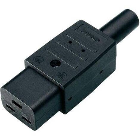 Martin Kaiser 763/sw/C Connettore IEC 763 Presa dritta Tot poli: 2 + PE 16 A Nero 1 pz.