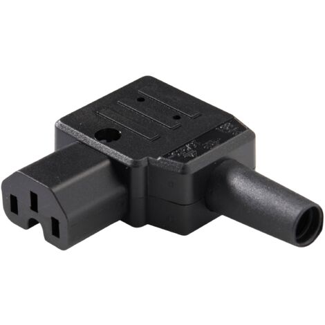 Martin Kaiser 891/sw Connectique pour appareils chauffants mâle, coudé 10 A noir 1 pc(s) Q814433