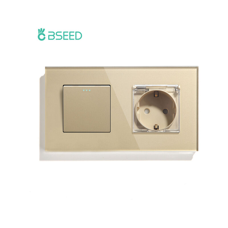 Interruttori a pulsante Fuienko 1Gang 1Way presa a...