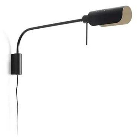 MARTINICA aplique de pared XL negro orientable interruptor 20040-133