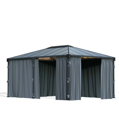 Martinique Curtain Set for Rectangle Gazebo 4000/5000 - L465 x W465 x H217 cm