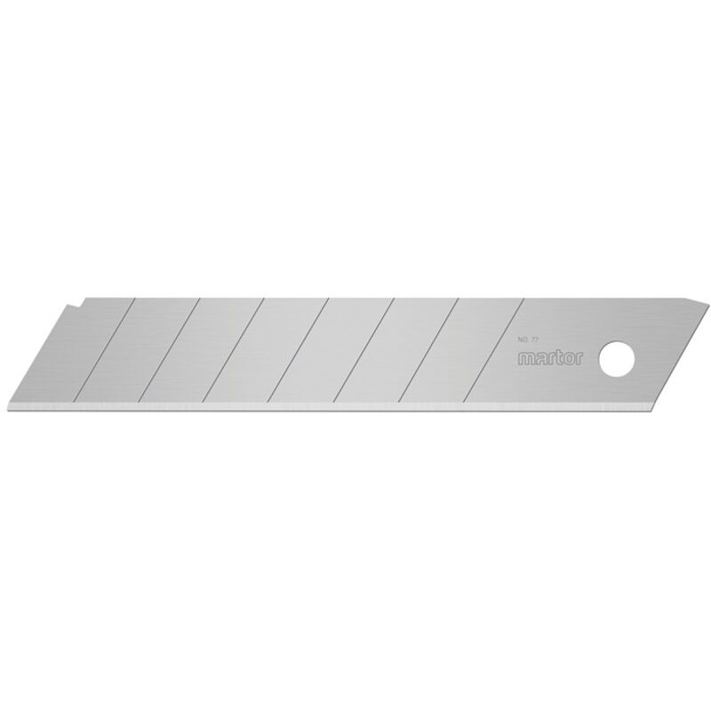 Abbrechklinge Nr. 77 L109,6xB17,8xS0,5mm 7 Sollbruchstellen
