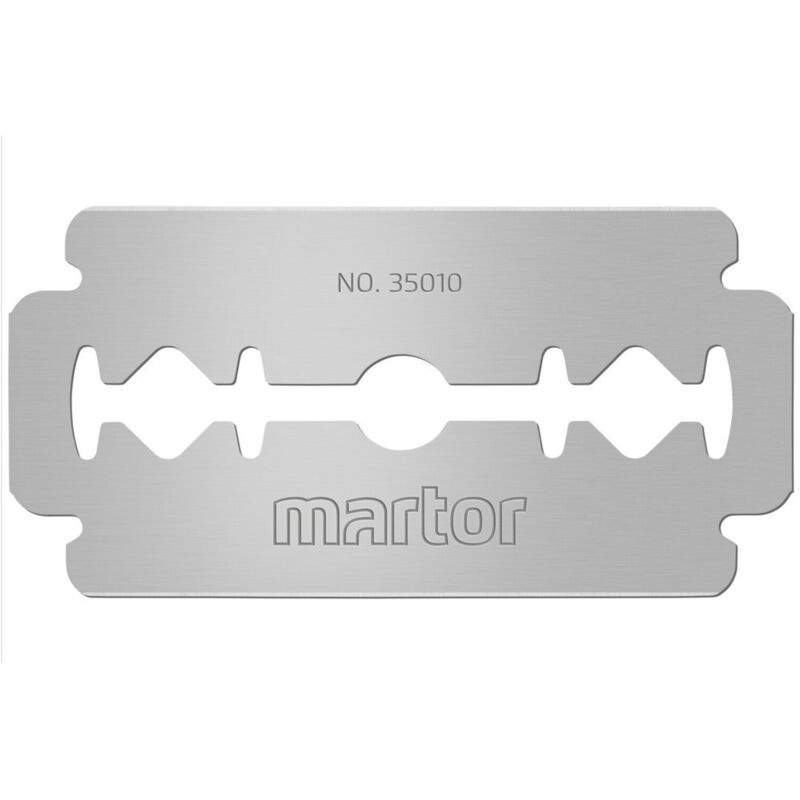 Unbekannt - Marco Industrieklinge Ersatzklinge 43 x 22 x 0,1mm mit Gillette-Lochung 10 Stück