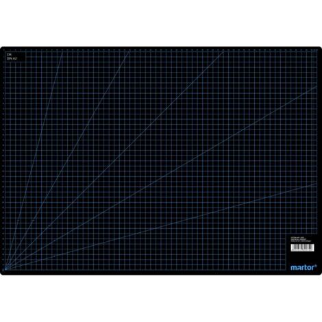 MARTOR Tapis de coupe plastique (L x l x H) 620 x 440 x 3 mm noir 1 pc(s)