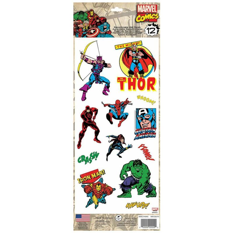 Marvel comics classic - Stickers repositionnables Marvel Comics Classic - Multicolore