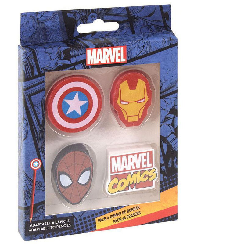 

Marvel Set de Gomas de Borrar Marvel (4 pcs)