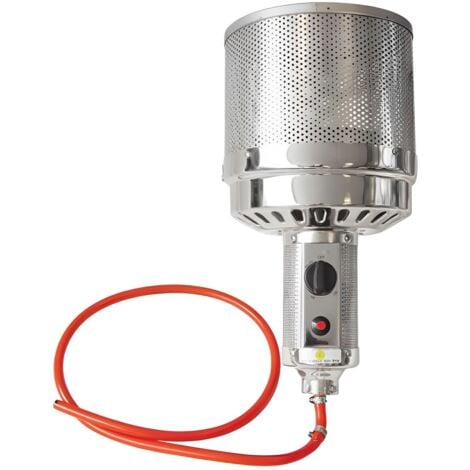Marvin Ricambio Bruciatore Stufa a Gas infrarossi Fungo, Riscaldatore per Patio Esterno con Rete in Acciaio Inossidabile e Regolatore di Potenza