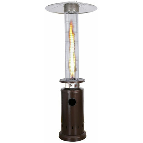 Marvin Stufa A Fungo Gas Bombola Gpl Da Esterno Portatile Cilindro Arredo Per Terrazzo Patio Giardino Locali Ristoranti In Acciaio Potenza 13Kw Moka