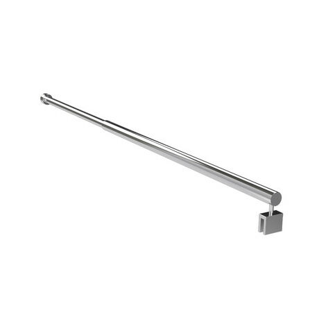 MARWELL PALERMO formschöner verstellbarer Stabilisationsbügel 70 bis 100 cm, verchromt - Für Glasstärken von 6 - 8 mm