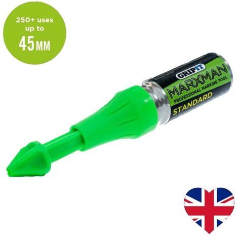MarXman Green Chalk Marking Pen Hole Marking Tool upto 45mm MARXMAN1GRN
