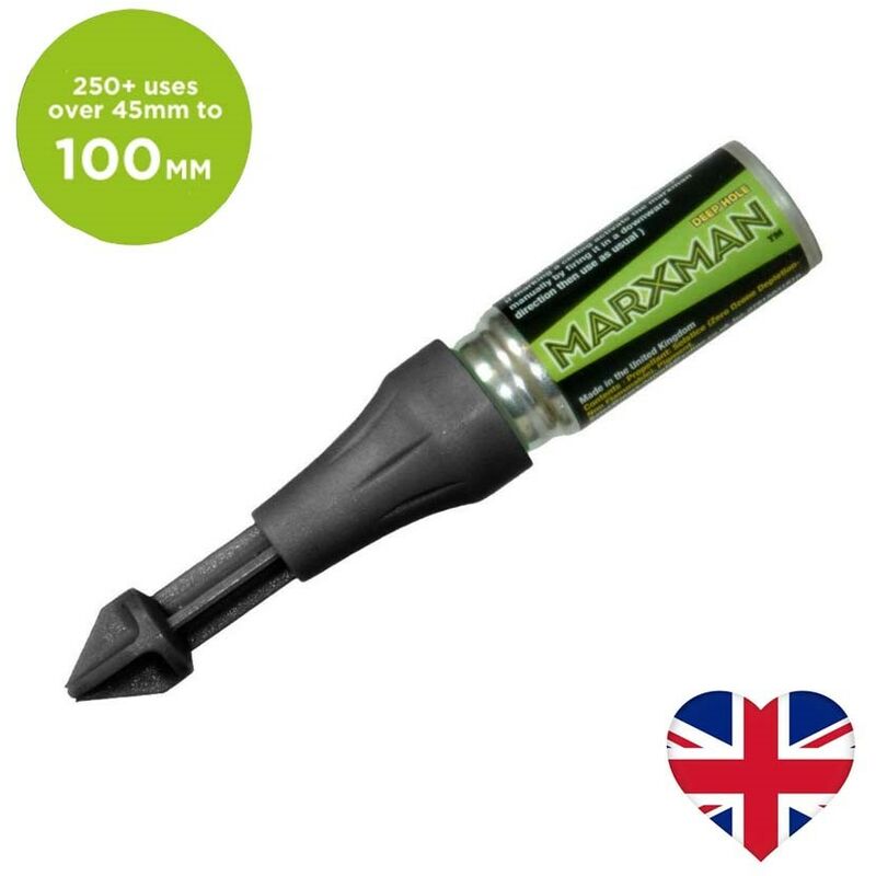 TBC - MarXman Deep Hole Marking Pen Deep Black Marking Tool Over 45mm MARXMAN1BLK