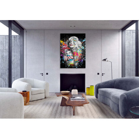MaryPop -  Quadro Canvas Contemporaneo su telaio in legno - Misura: 70x100 cm