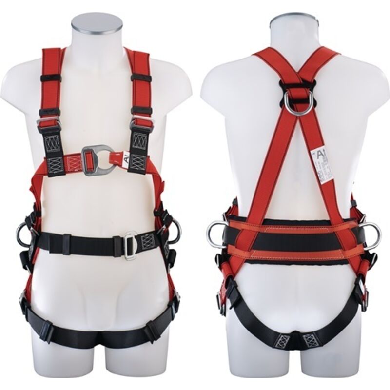 Auffanggurt MAS63 Economie EN361 EN358 4-Punkt,100/140mm Rücken f.Gr.1(48-56)