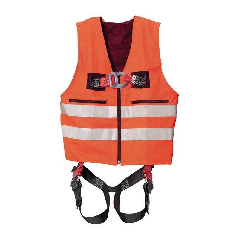 Image of Gilet di sicurezza con imbracatura MAS 33 Quick EN361 EN20471 Gilet 2 punti arancione per taglia 44-54