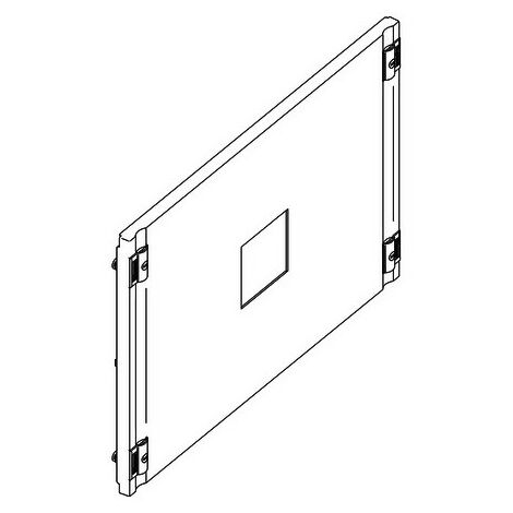 Sistema modulare ad incastro in plexiglass trasparente a 6 scomparti