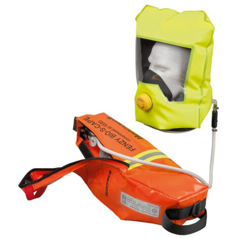 Máscara BIO-S-CAPE de aire comprimido con cilindro de acero 3 LT SAFETOP