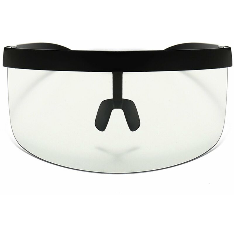 

Mascara de media cara Gafas de proteccion solar Gafas de sol de espejo grande Gafas de sol de media cara Protector de proteccion Gafas de sol UV