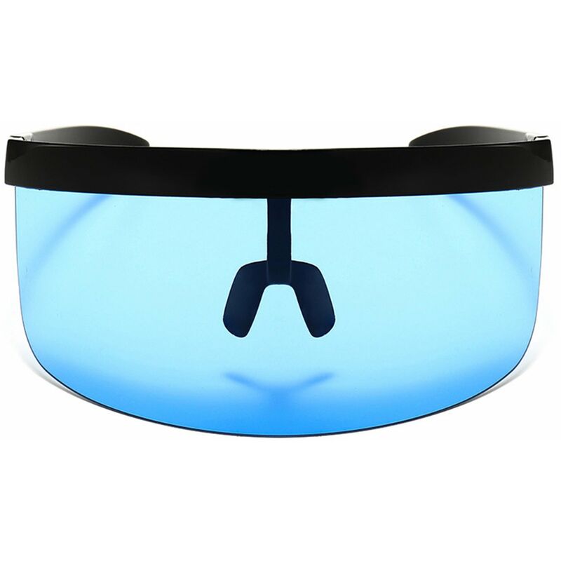 

Mascara de media cara Gafas de proteccion solar Gafas de sol de espejo grande Gafas de sol de media cara Protector de proteccion Gafas de sol UV