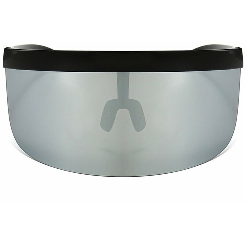

Mascara de media cara Gafas de proteccion solar Gafas de sol de espejo grande Gafas de sol de media cara Protector de proteccion Gafas de sol UV