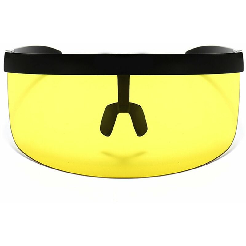

Mascara de media cara Gafas de proteccion solar Gafas de sol de espejo grande Gafas de sol de media cara Protector de proteccion Gafas de sol UV