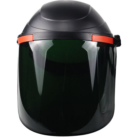 Máscara de soldadura anti-ultravioleta Tapa de soldadura protectora Máscara de soldadura Tig Máscaras faciales protectoras montadas en la cabeza Escudo facial (Verde)