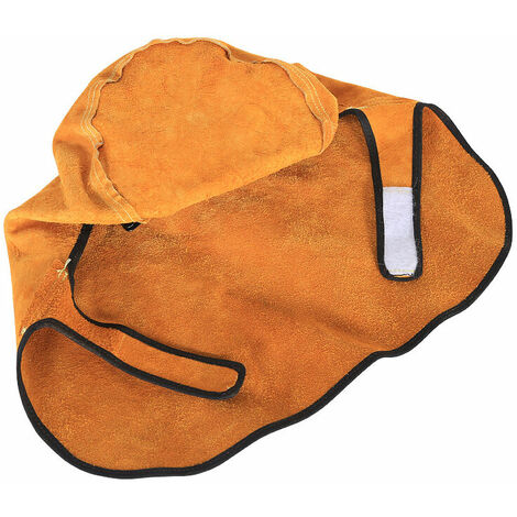 Máscara de soldadura Casco de soldadura con capucha Capucha protectora de cuero Máscara cómoda con gafas para protección ocular y facial