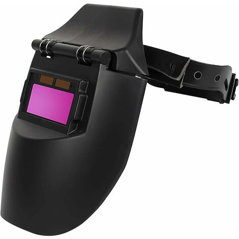 Máscara de soldadura, casco de soldadura solar Betterlife montado en la cabeza, ajuste de oscurecimiento del casco automático, sensor de alta sensibilidad, alimentado por energía solar (1 pieza)