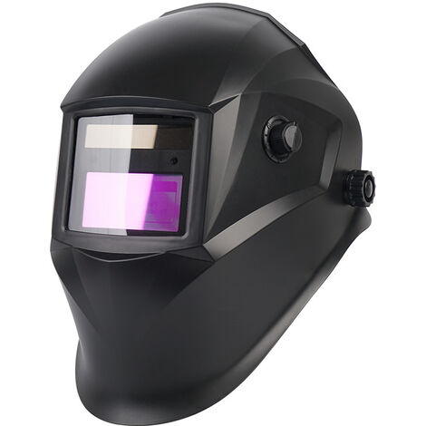 Máscara de soldadura con rango de sombra ajustable DIN 9-13 y protección UV de 16 pasos, máscara de soldadura para MMA, MIG/MAG, TIG y pulido, negra
