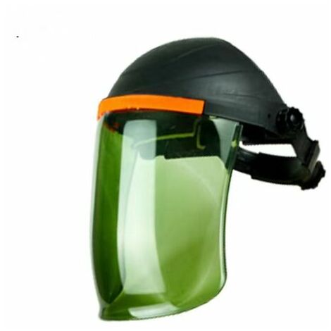 Máscara de soldadura de impacto ligera para llevar en la cabeza - Parte superior negra verde claro