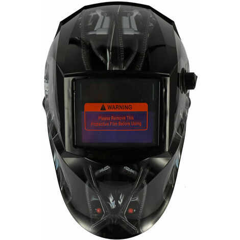 Máscara de soldadura de luz variable automática con energía solar Casco de soldadura por puntos TIG con perilla de diadema ajustable - 1 estación de soldadura por puntos