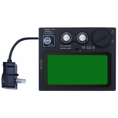 Máscara de soldadura protectora de oscurecimiento automático con energía solar Interruptor de soldadura de pulido de lente camaleón,3