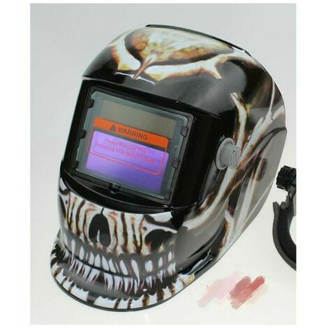 Máscara de Soldadura y Gafas Casco de Soldadura Automática - Máscara de Soldadura con 2 Lentes y 2 Sensores de Filtro de Sombra Ajustables DIN9-13 para Soldadura MIG TIG MAG ARC [Clase de eficiencia e