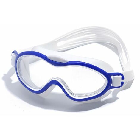Máscara de soldadura y gafas para niños artículos deportivos al aire libre gafas de natación marco grande HD impermeable y antivaho gafas de natación azul