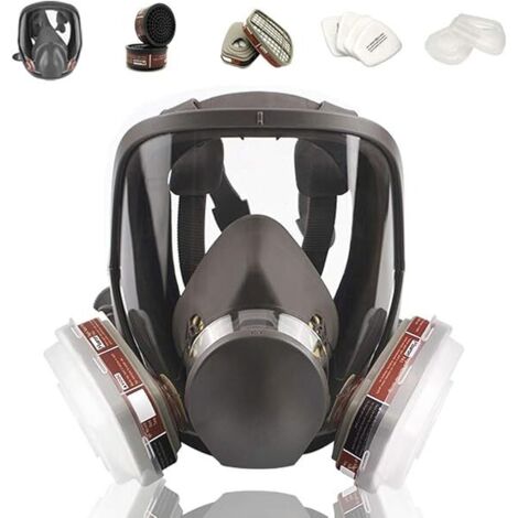 Máscara respiratoria reutilizable, protección contra gases y vapores orgánicos, compatible con filtros de partículas, para pintura, pulido mecánico y protección contra soldadura.