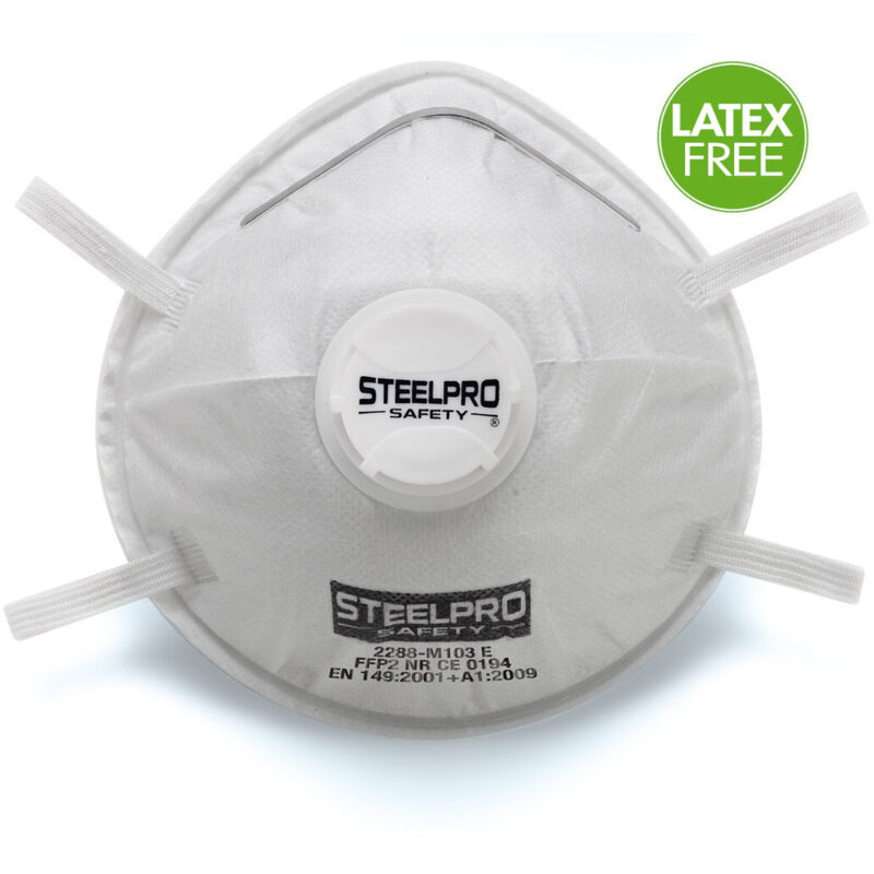 Mascarilla MARCA PL STEELPRO desechable FFP2 con válvula de exhalación